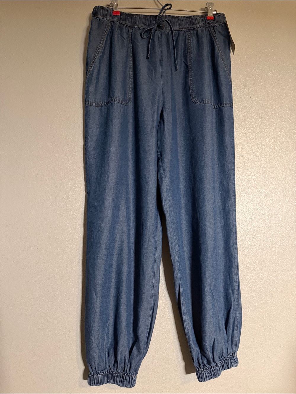 Venini Chambray Drawstring Jogger Pants